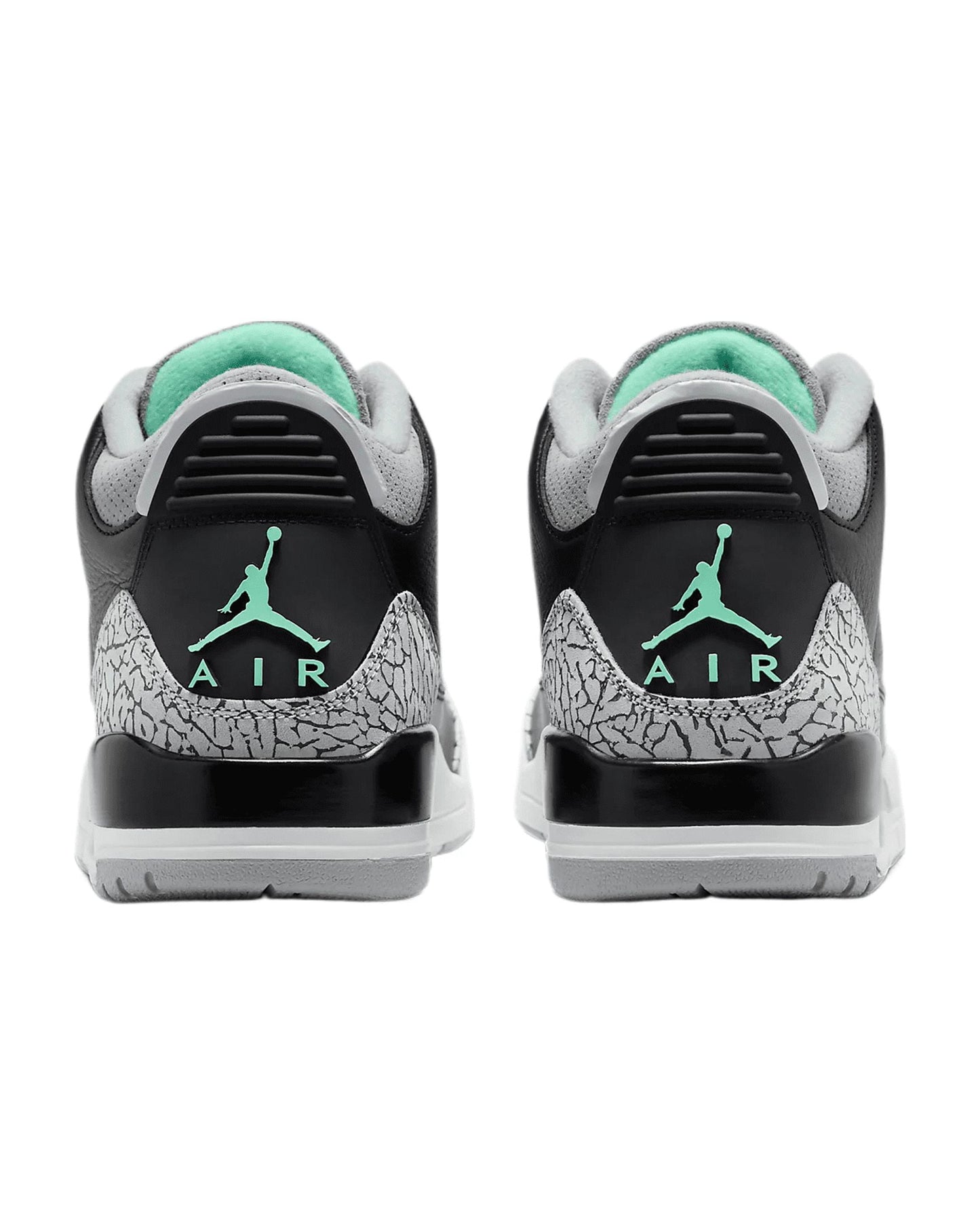 Men'S 3 Retro Black / Green Glow-Wolf Grey CT8532-031, Size 11-US