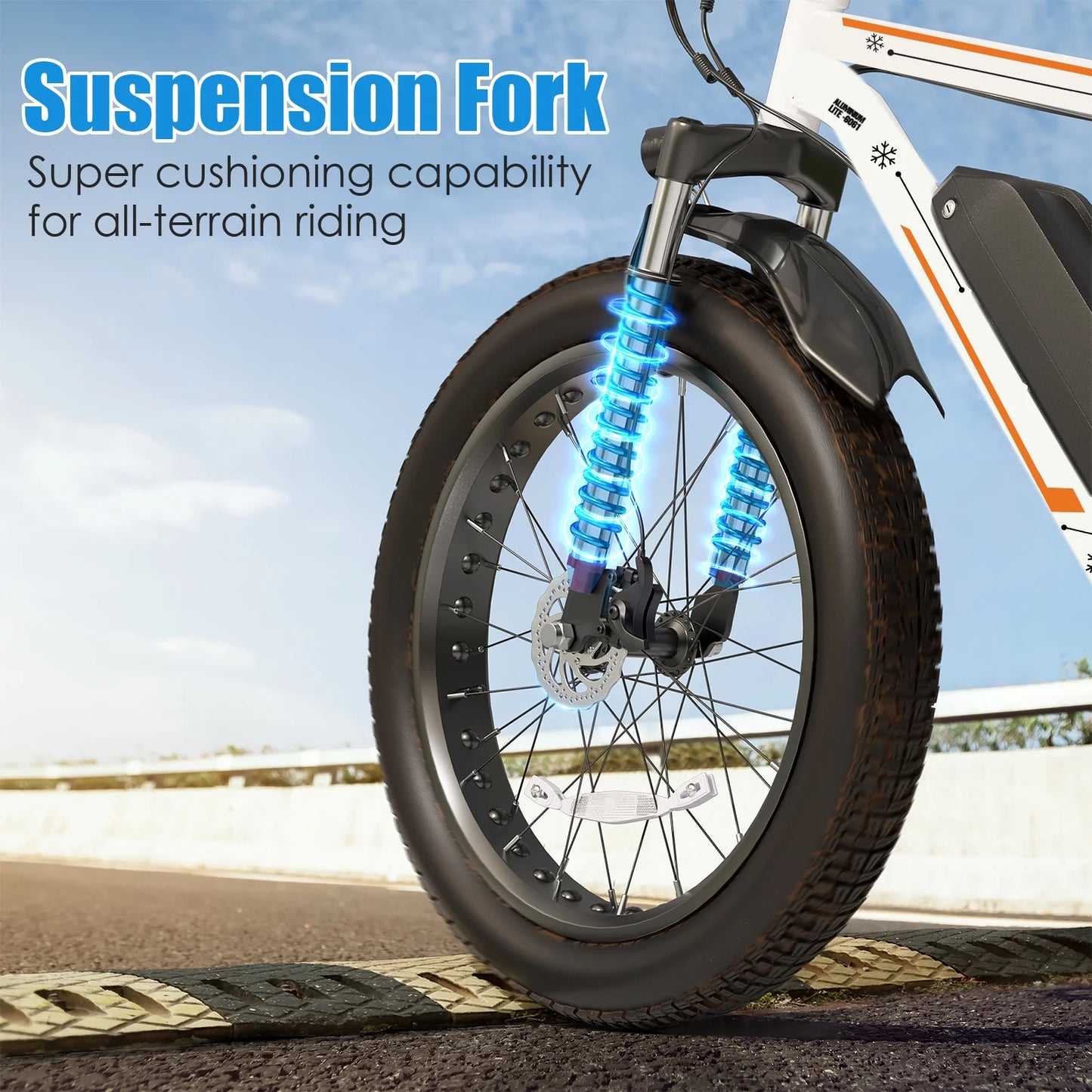 26"X4.0 Fat Tire Electric Bike, 624Wh Battery, 48V 500W Ebike Electric Mountain Bike, Cruise Control Mode, Adult E Bikes for Men, LCD Meter, 7-Speed Snow Bike Beach E-Bike for Adults UL2849