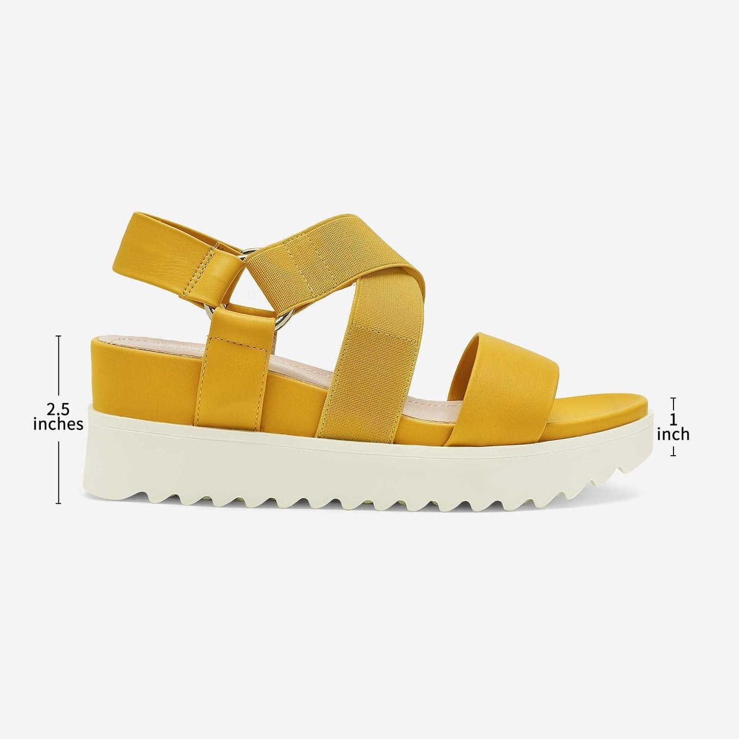 Women’S Open Toe Ankle Strap Platform Wedge Sandals