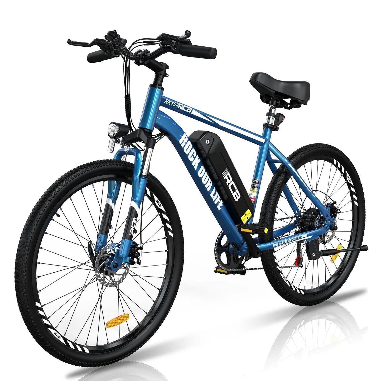 500W Electric Bike 26" Electric Mountain Bike for Adults, E Bike with 36V/12 Ah Removable Lithium-Ion Battery, Shimano 7-Speed Commuter Bike - UL2849