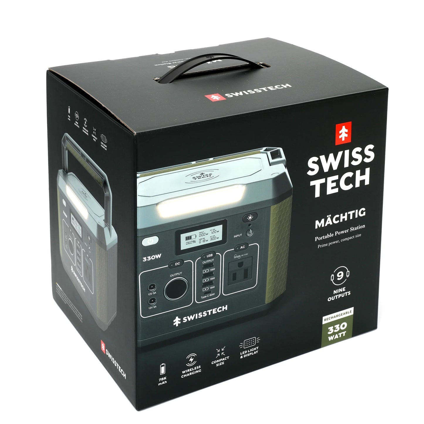 330W Portable Power Station 288Wh Solar Generator for Camping & Emergency Use