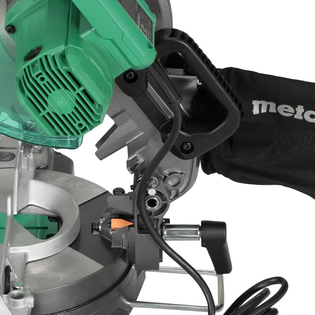 Compound Miter Saw, 10" Miter Saw with Large Table Saw for Woodworking, Power Saw with 15-Amp Motor, Accurate Miter Angles, 0-45 Bevel, 24T TCT Miter Saw Blade, Positive Stops, C10FCGS