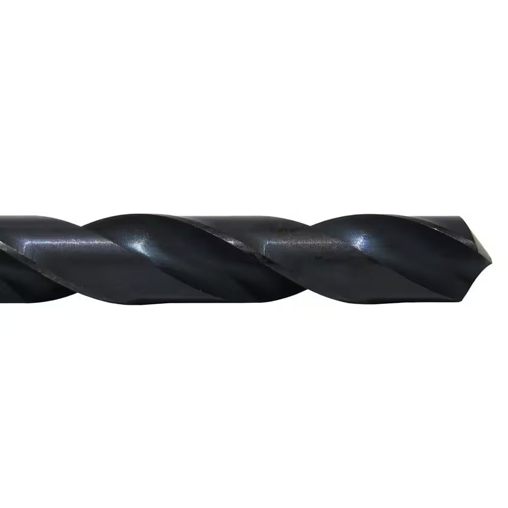 1/4 In. High Speed Steel General Purpose Black Oxide Twist Drill Bit (12-Pack)
