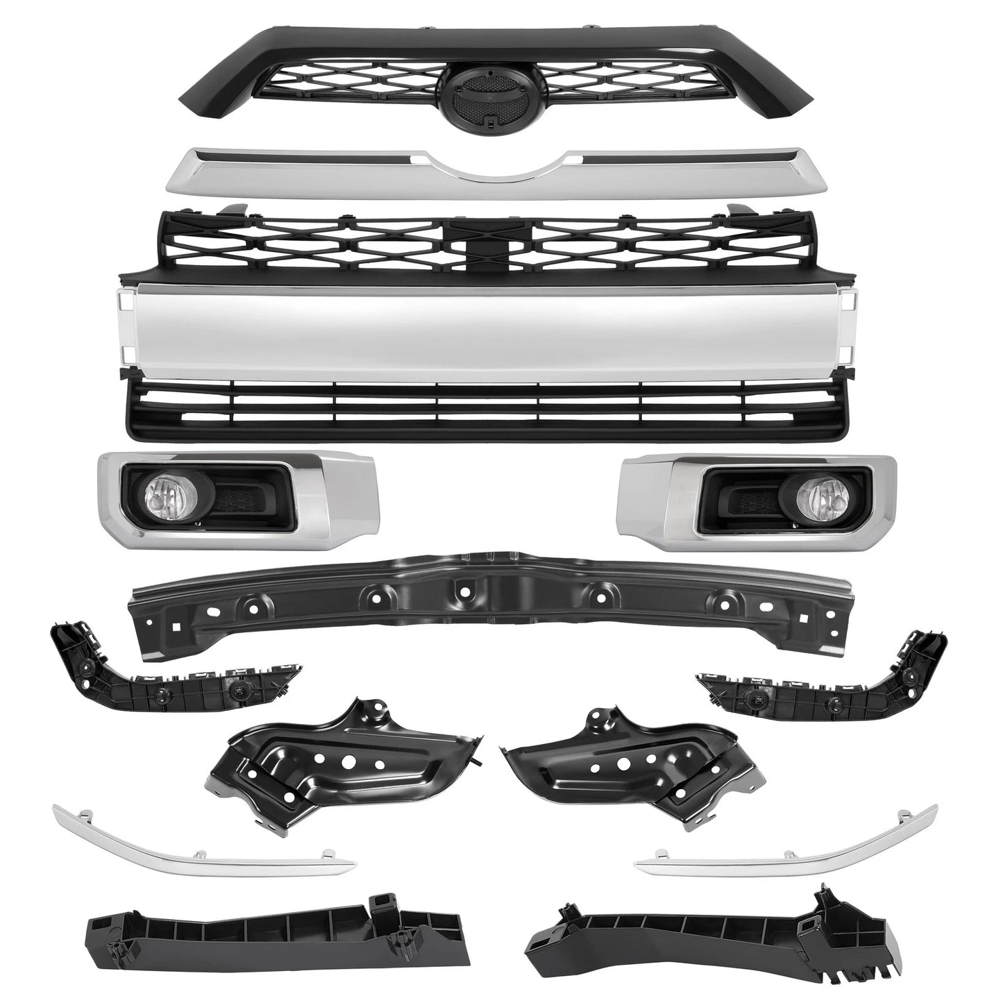Fit Toyota 4Runner Limited 2014-2020 Front Bumper Body Kits & Grille Combo Set