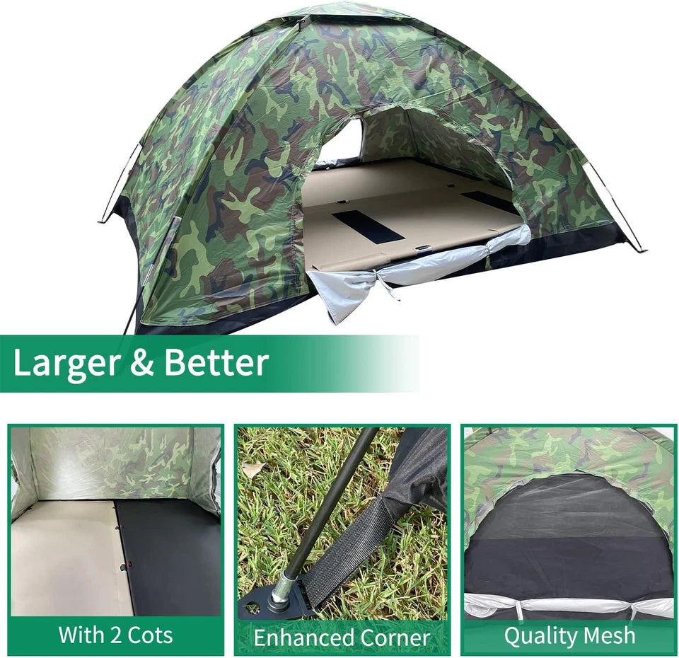 Camping Tent Lightweight Backpacking Tent Camouflage Outdoor Equipment for Campi