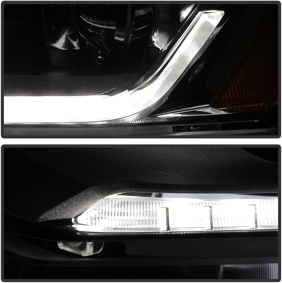 - for [Hid/Xenon Model] 2018 2019 2020 Chevy Traverse LED DRL Projector Headlights Headlamps Pair Set Left+Right