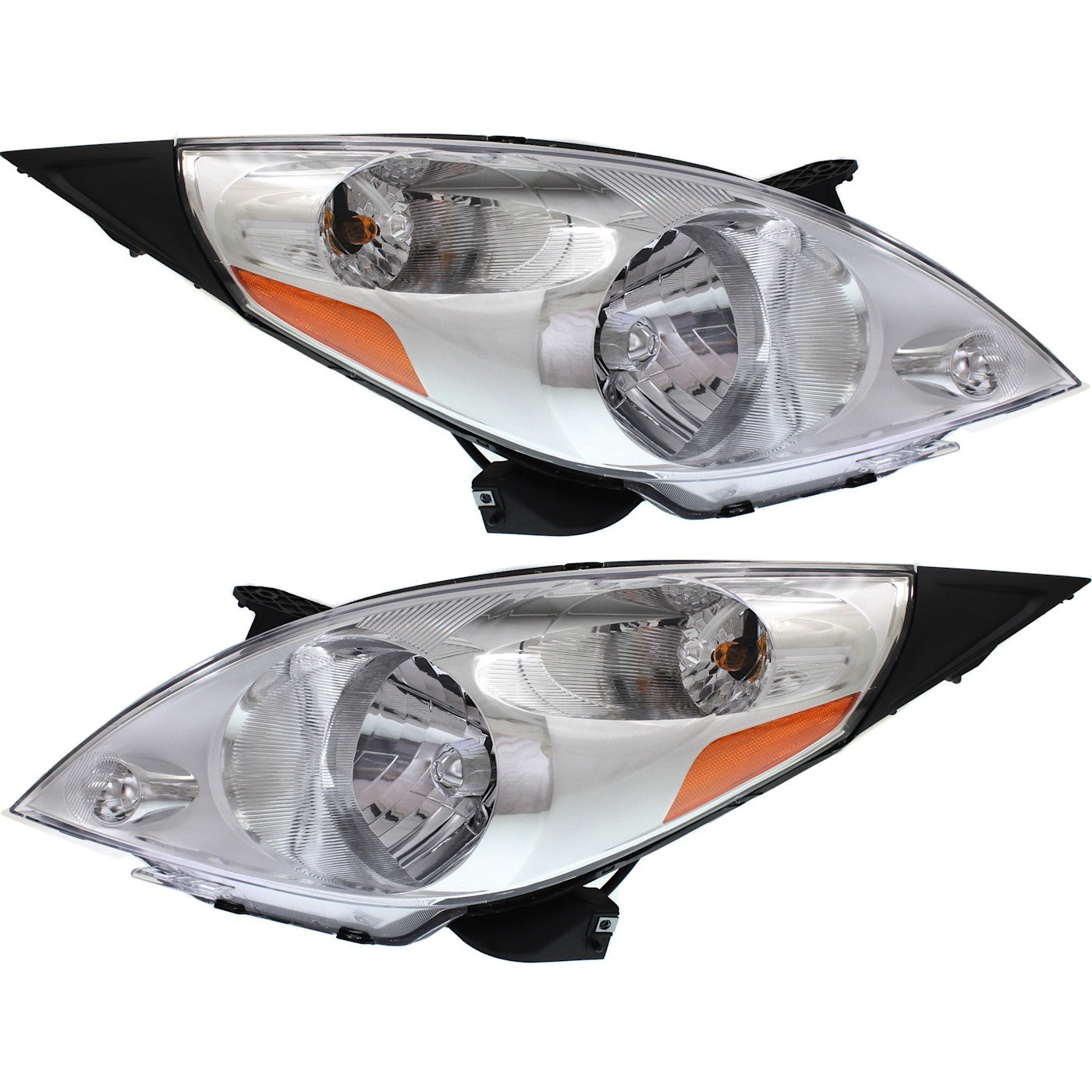 Headlight Assembly Set for 2013 2014 2015 Chevrolet Spark Left Right with Bulb