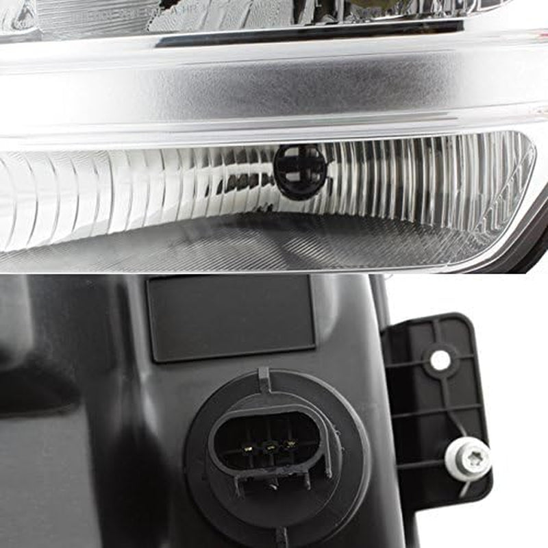 - for 2007-2011 Dodge Nitro Headlights | OE Factory Style Chrome Housing Clear Lens Driver and Passenger Side Direct Replacement
