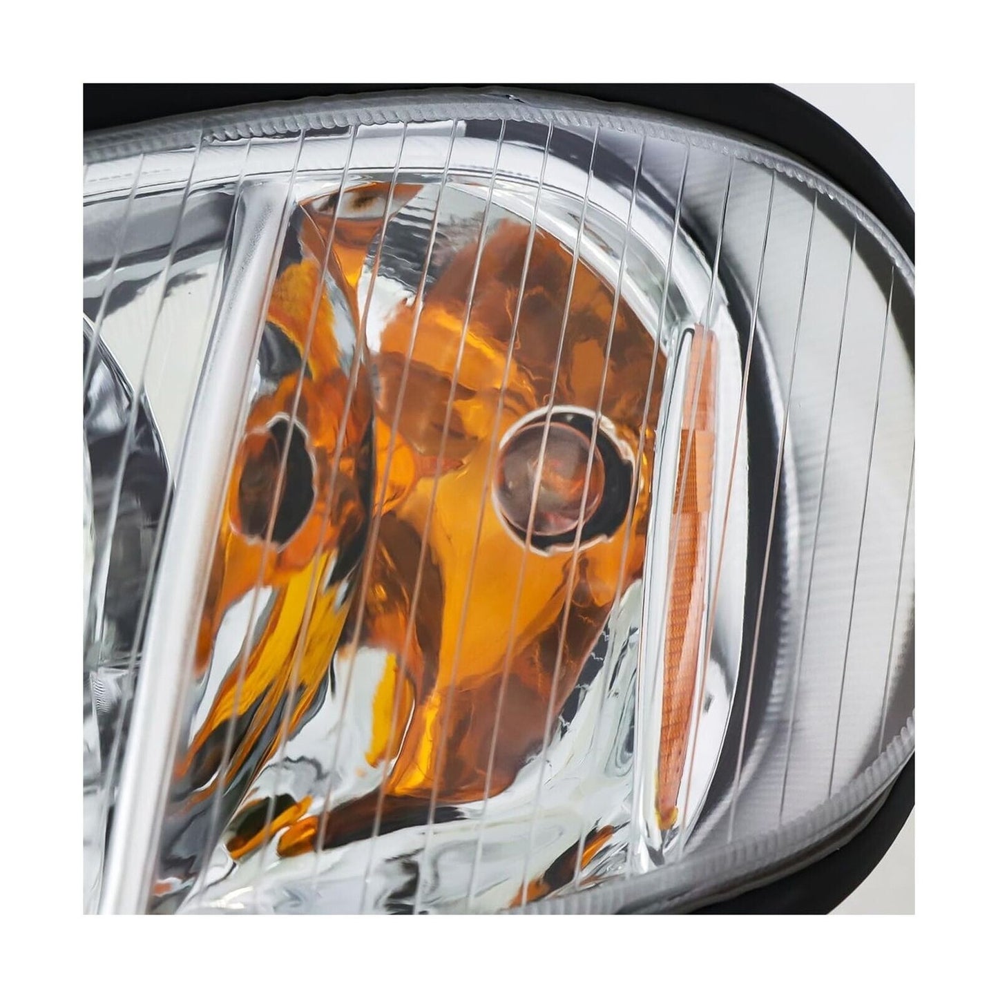 Pair Headlight Assembly Kit for Freightliner Columbia Headlight 04-13 Left Right