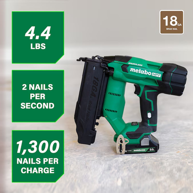 Multivolt 2-In 18 -Gauge Cordless Straight Brad Nailer (Battery Included and Charger Included)