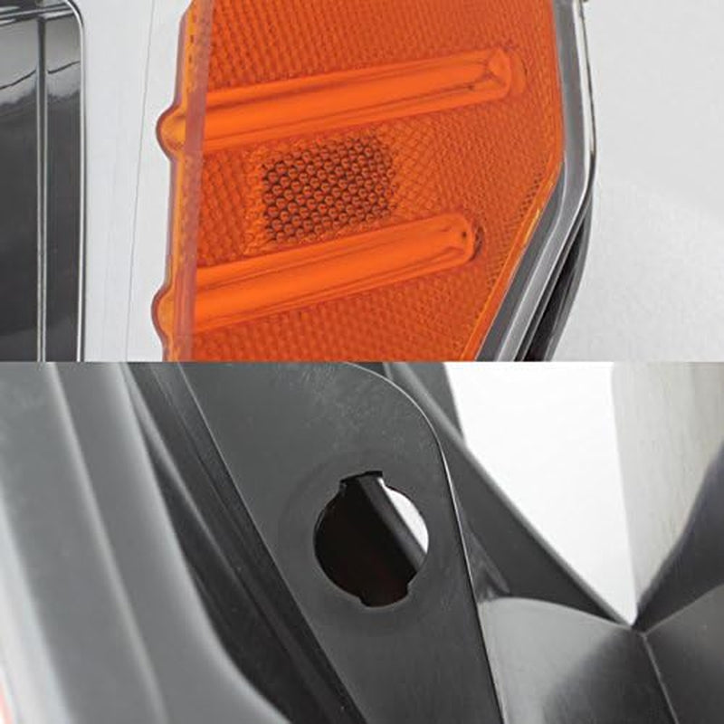 - for 2007-2011 Dodge Nitro Headlights | OE Factory Style Chrome Housing Clear Lens Driver and Passenger Side Direct Replacement