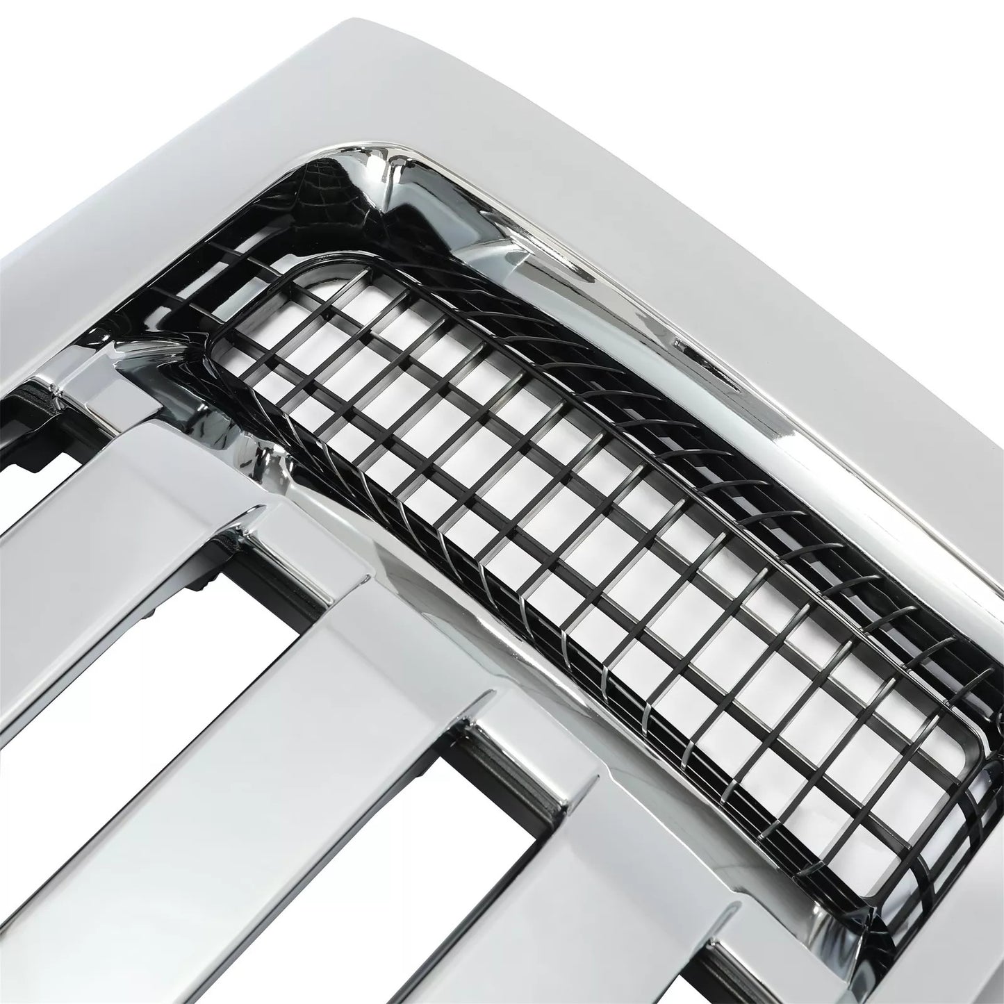 For 2009-2012 13 14 Ford F-150 F150 XLT Grille Grill Front Upper Bumper Chrome