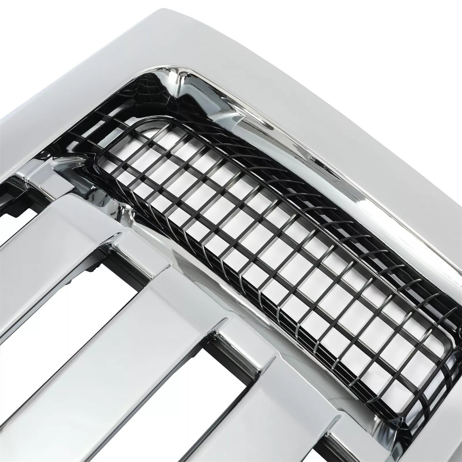 For 2009-2012 13 14 Ford F-150 F150 XLT Grille Grill Front Upper Bumper Chrome