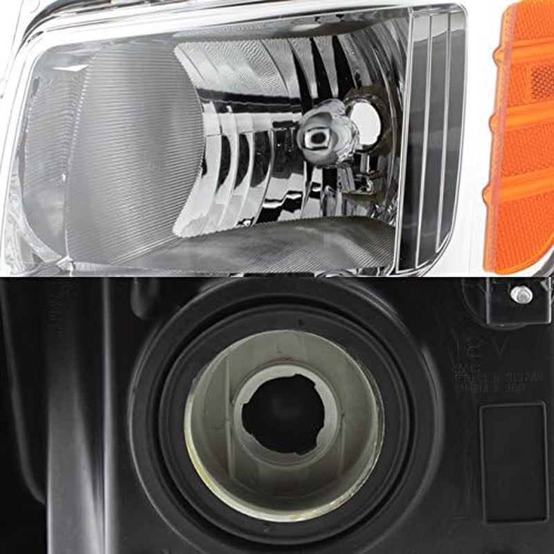 - for 2007-2011 Dodge Nitro Headlights | OE Factory Style Chrome Housing Clear Lens Driver and Passenger Side Direct Replacement
