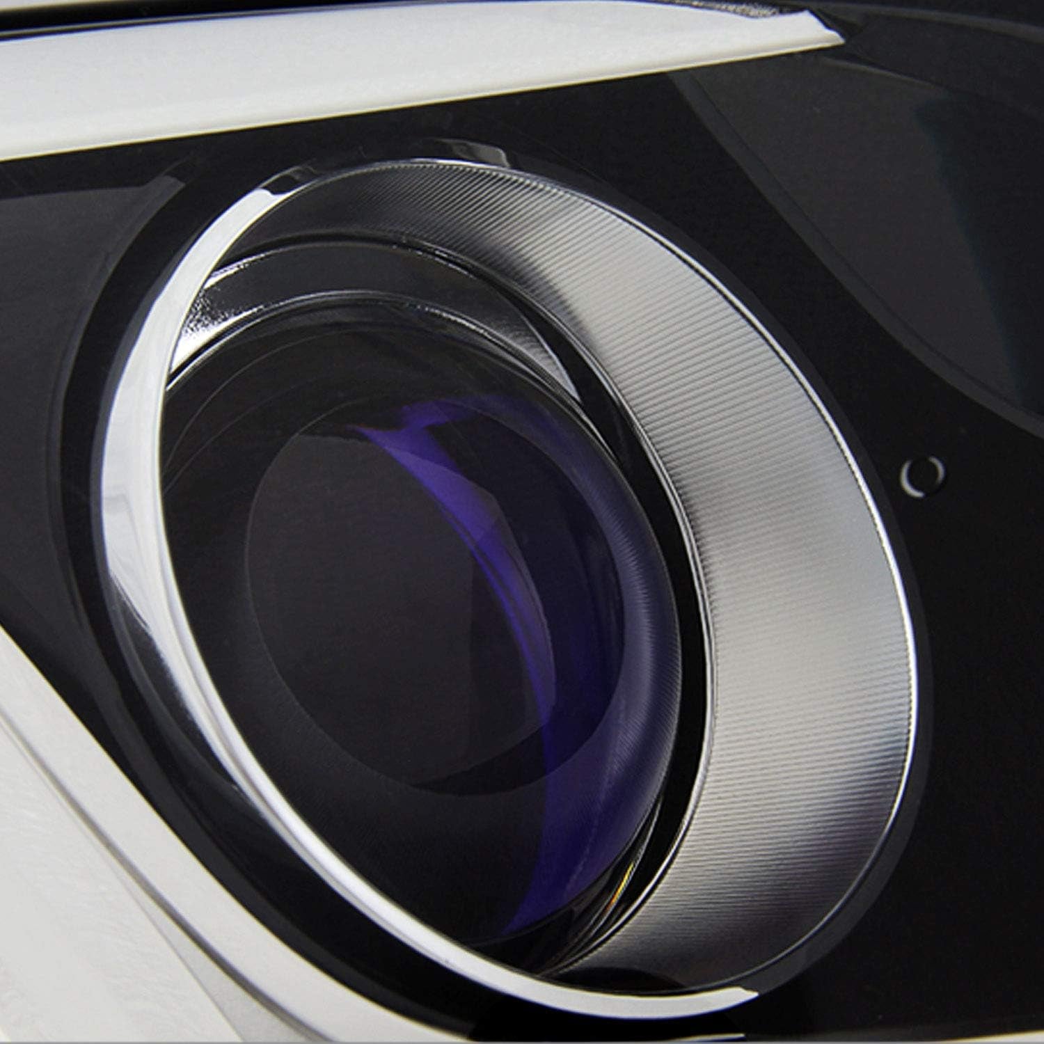 - for 2013-2018 Cadillac ATS Sedan Projector Headlights | [Halogen Model Only] OE Factory Style Chrome Housing Clear Lens Driver and Passenger Side Direct Replacement