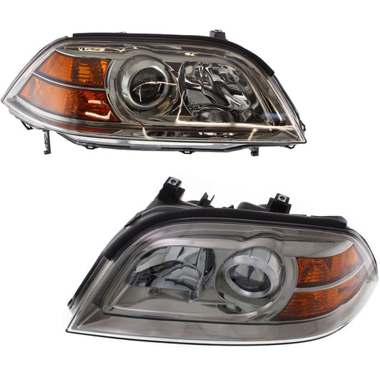 Driver and Passenger Side Headlight for Acura MDX 2004-2006 Halogen
