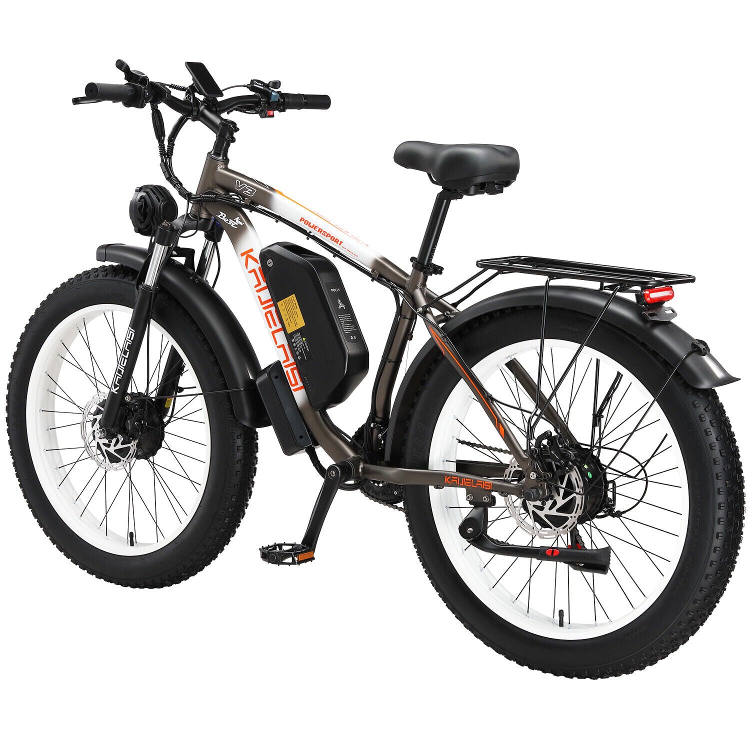 V3 2000W Electric Bike 48V/23Ah 26" Fat Tire Mountain Bicycle for Adult 35MPH