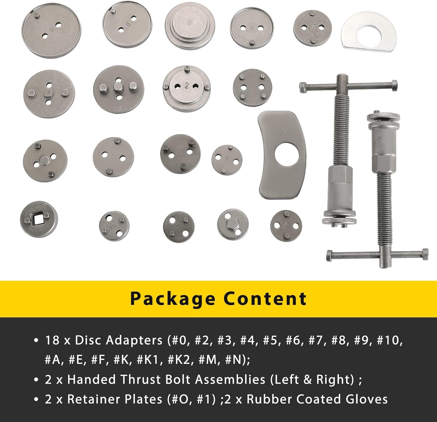 24PCS Disc Brake Caliper Tool Kit | Heavy Duty Disc Brake Piston Caliper Rewind