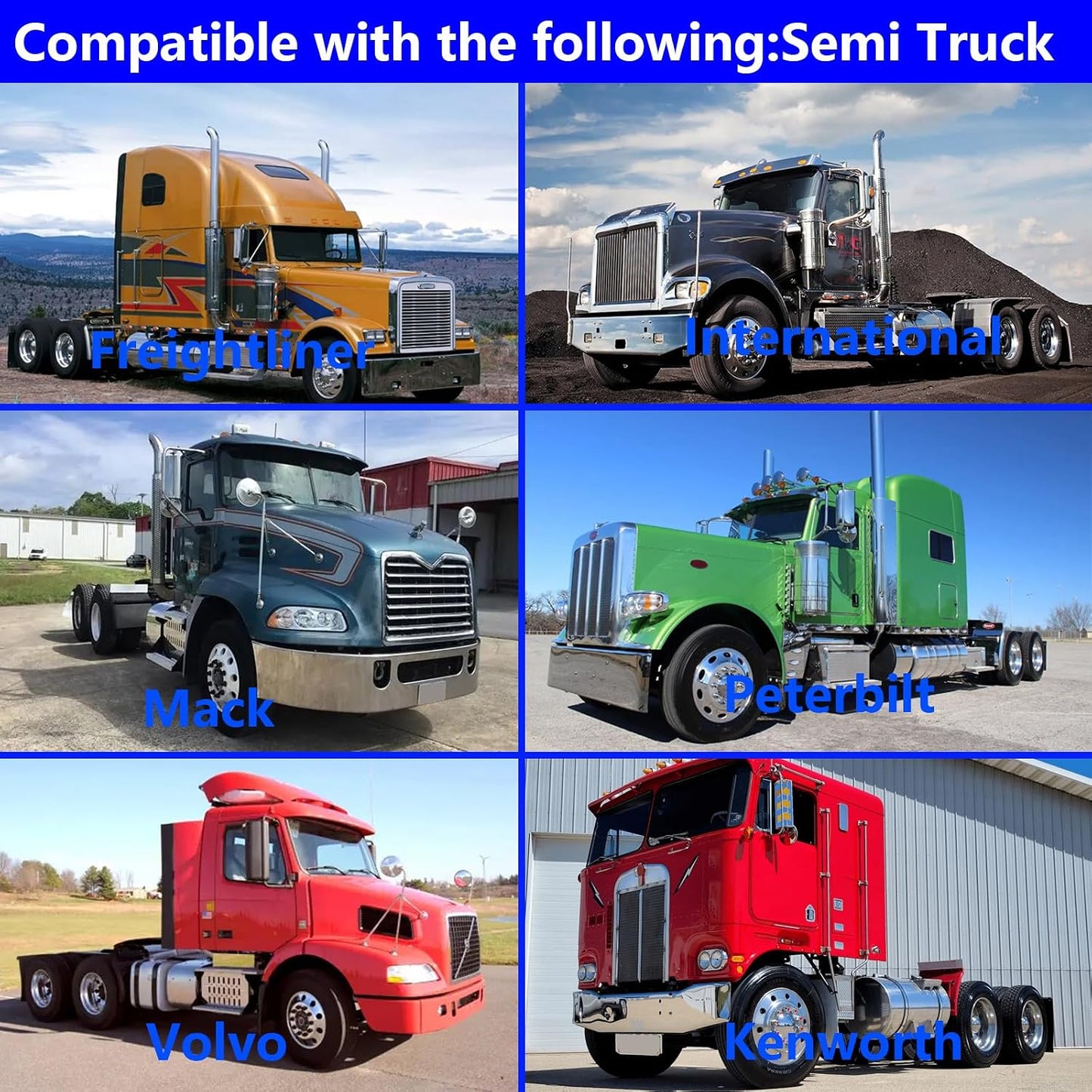 24"X29" Stainless Steel Quarter Fender 2PCS with Bracket Fit for Semi Truck
