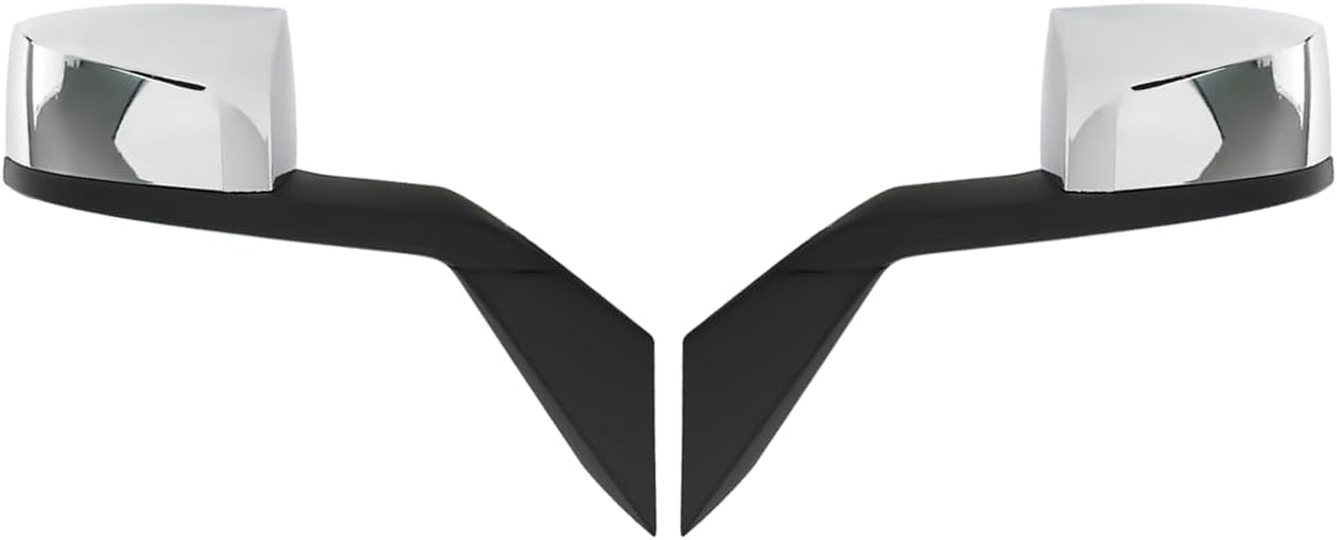 Hood Mirrors Truck Assembly Replacement Hood Mirrors Assembly Fit for Volvo VNL 2004-2017 (Chrome, Pair)
