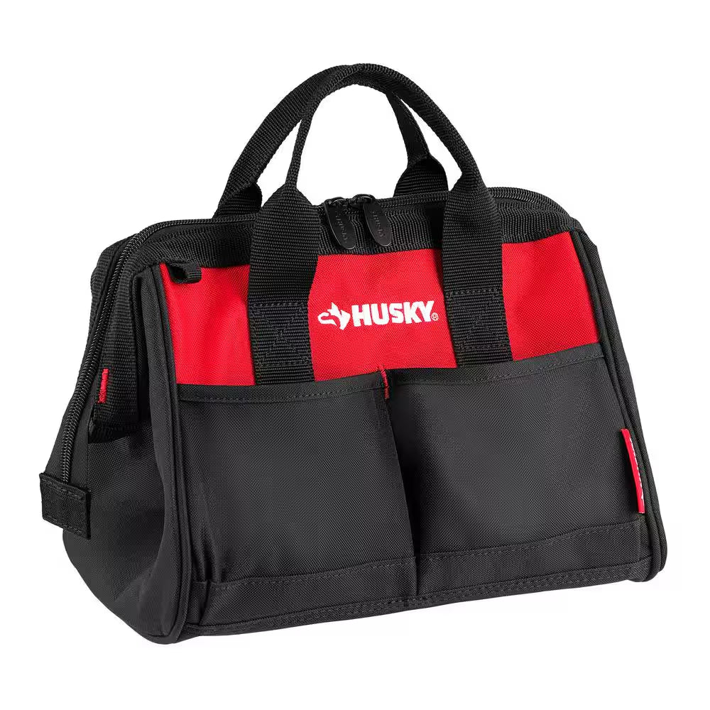 3-Ton Low Profile Floor Jack with Quick Lift with 12 In. 4 Pocket Zippered Tool Bag