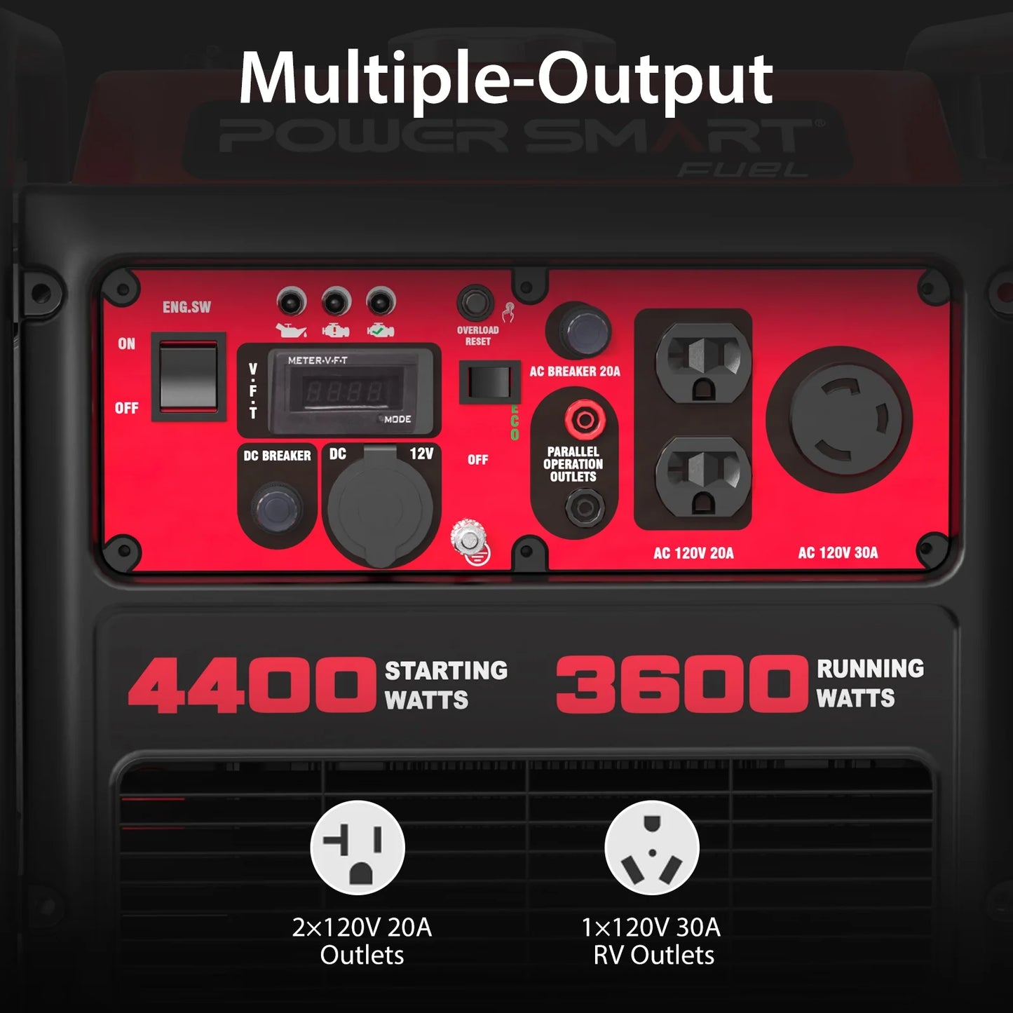 4400-Watt Powered for Outdoor and Home Use, EPA Compliant Gas Portable Inverter Generator