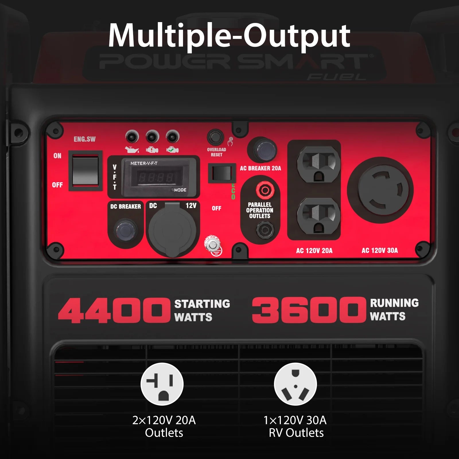 4400-Watt Powered for Outdoor and Home Use, EPA Compliant Gas Portable Inverter Generator
