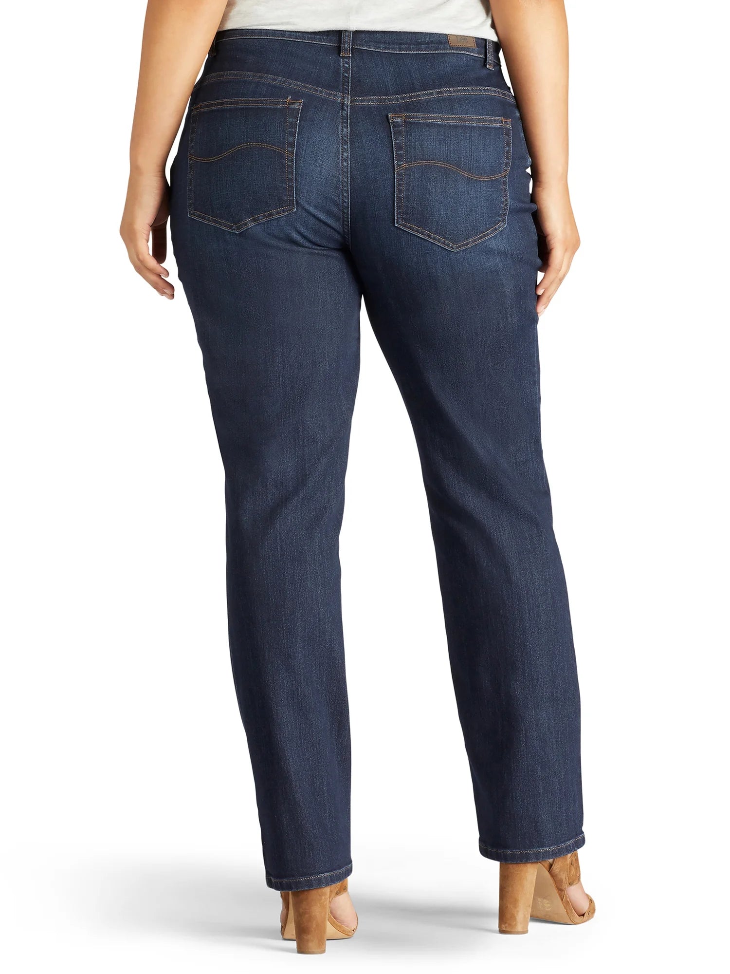 Womens'S plus Stretch Relaxed Fit Straight Leg Jean