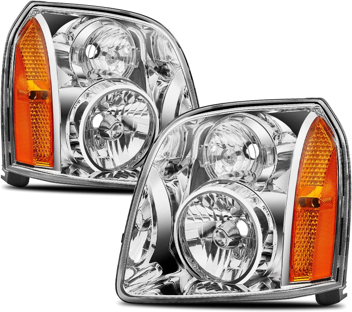 Headlights Assembly Left Right Side for 2007-2014 GMC Yukon SLE SLT Denali