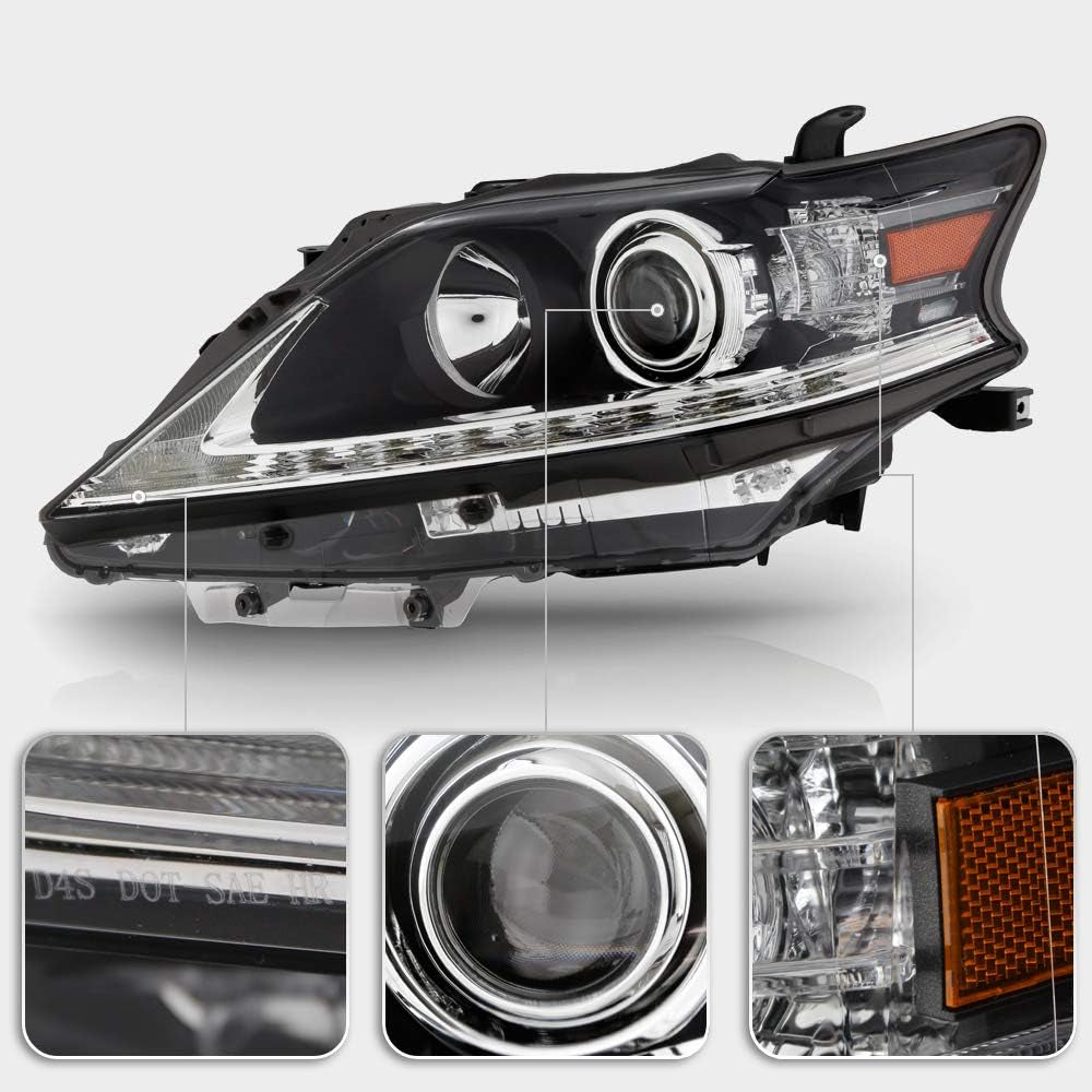 - for [Hid/Xenon Non-Afs] 2013-2015 Lexus RX350 Rx450H Projector LED DRL Headlight Headlamp Assembly Driver Side
