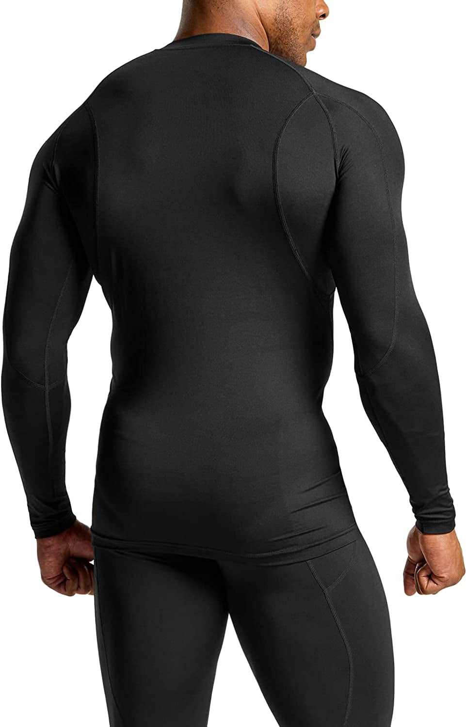 Men'S UPF 50+ Long Sleeve Compression Shirts, Athletic Workout Shirt, Water Sports Rash Guard