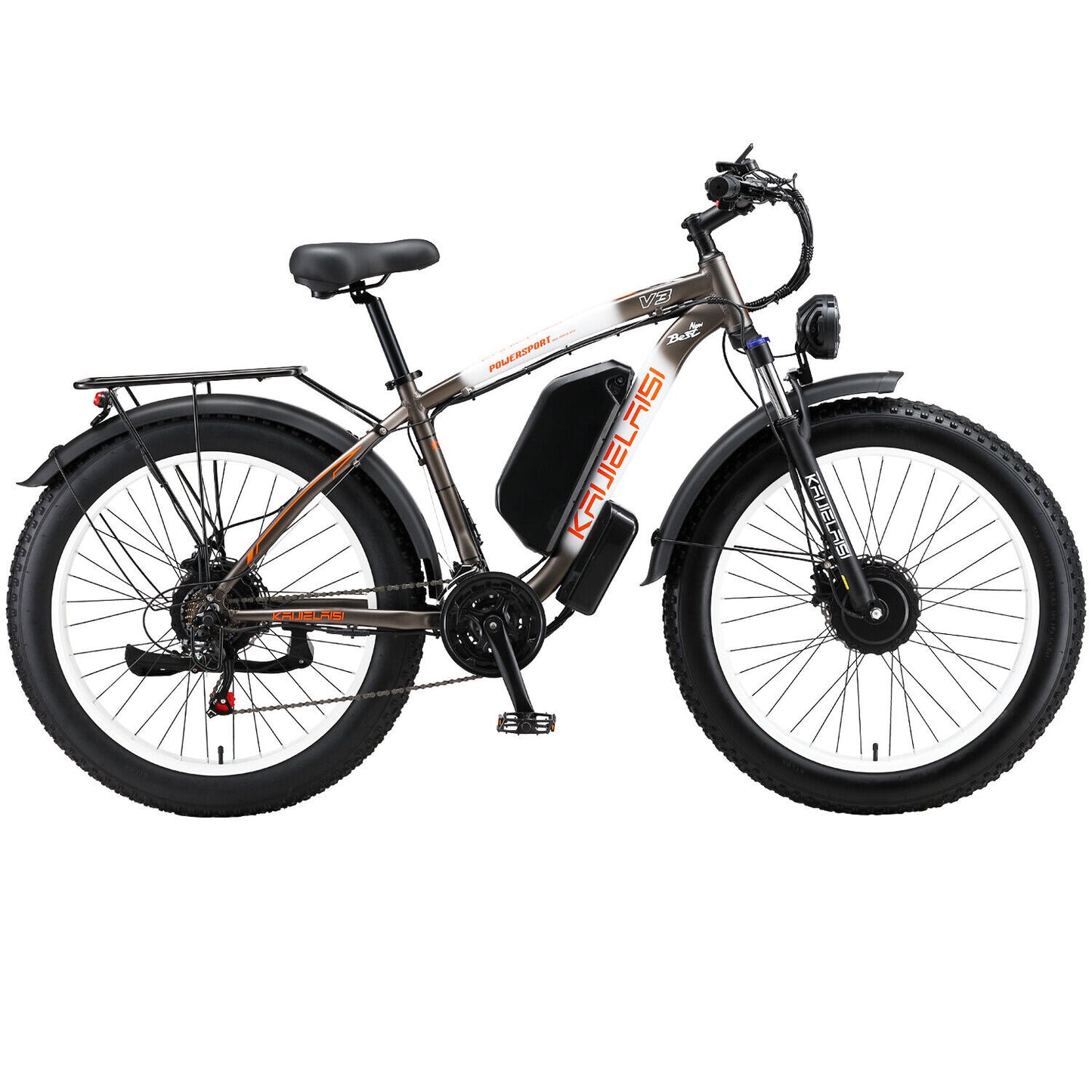 V3 2000W Electric Bike 48V/23Ah 26" Fat Tire Mountain Bicycle for Adult 35MPH