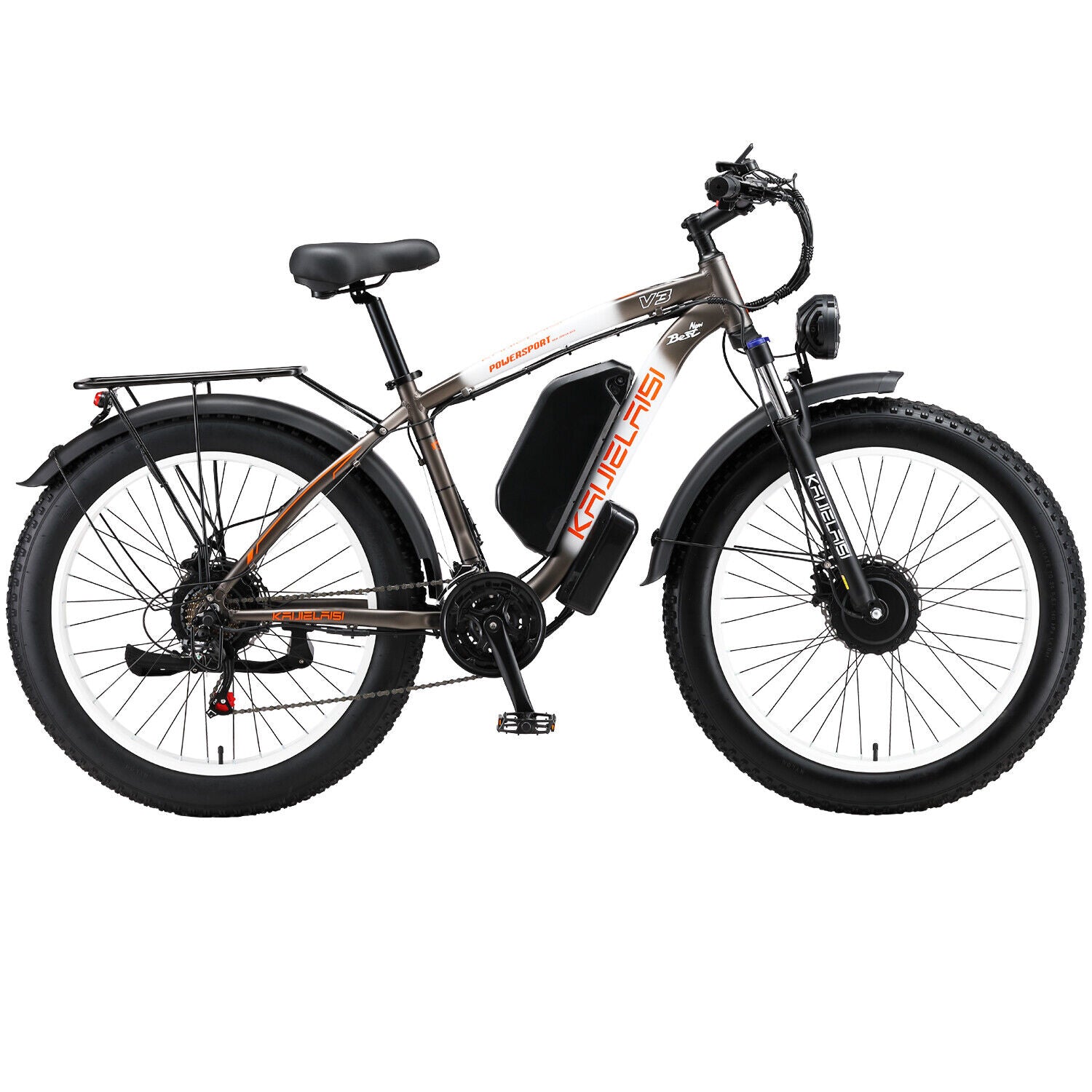 V3 2000W Electric Bike 48V/23Ah 26" Fat Tire Mountain Bicycle for Adult 35MPH