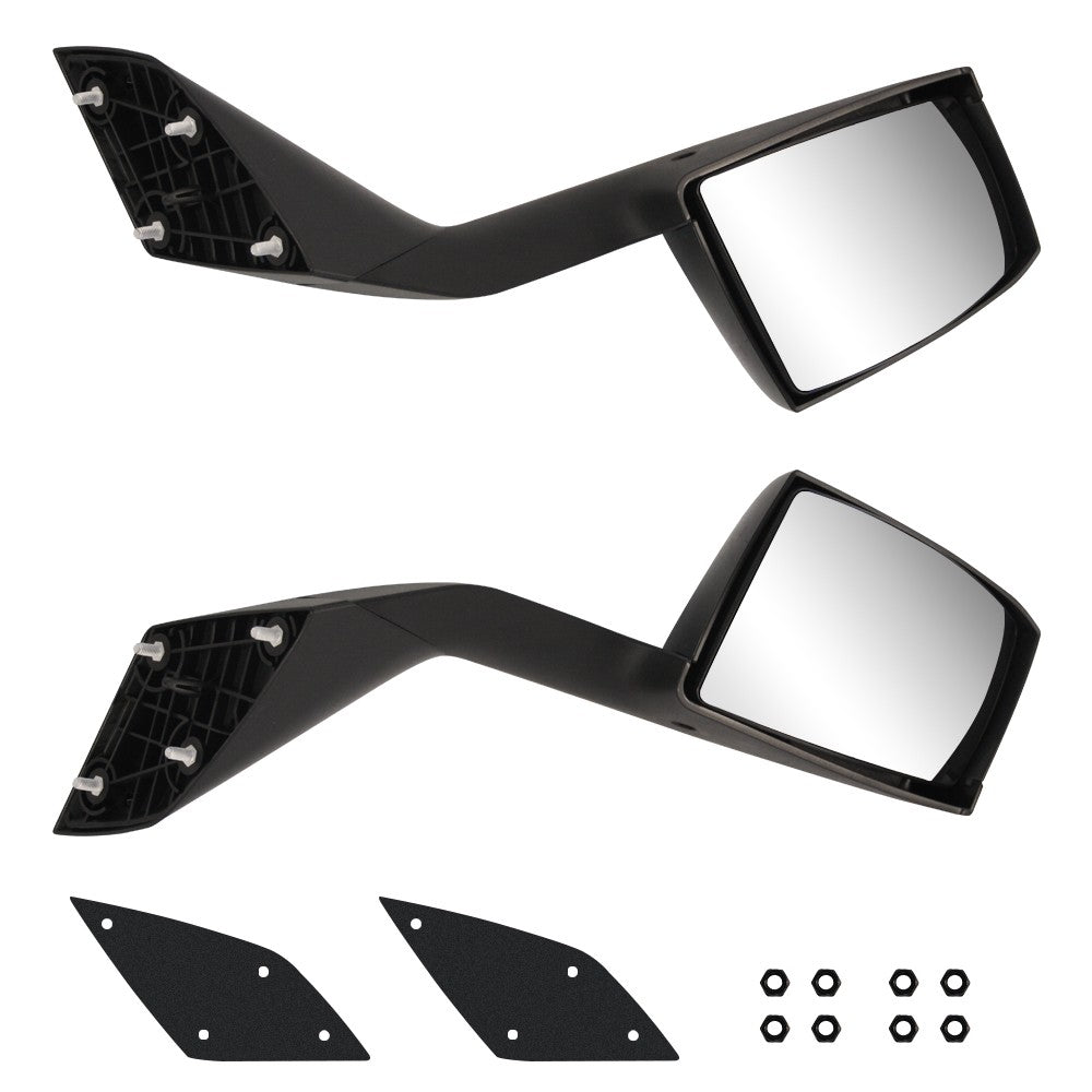 Pair Hood Mirrors Assemblies Side View Mirror for 2004-2017 Volvo Vn Vnl Truck