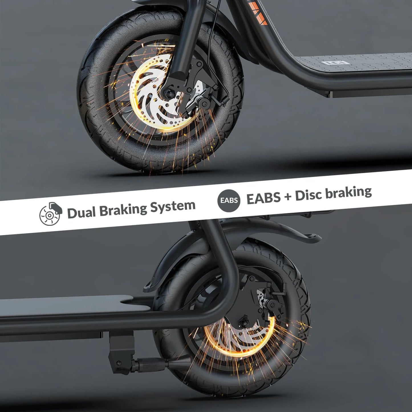 W18S 450W Motor Electric Scooter for Adults with Seat and Carry Basket, 36V 20Miles Range & 15.5Mph, 12" Foldable E Scooter for Commuting, UL 2272