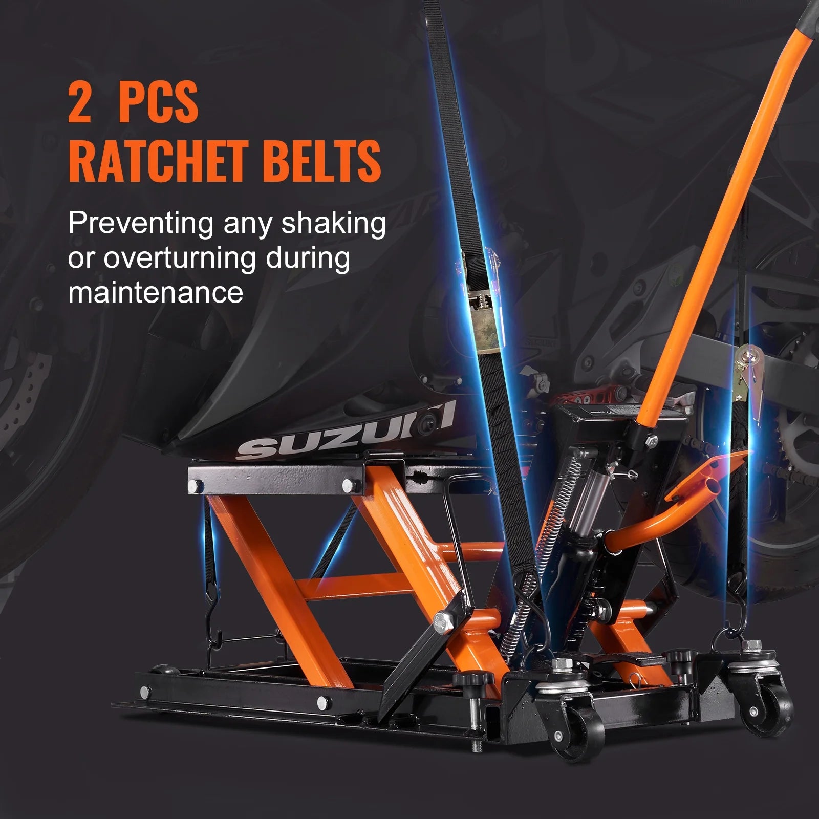 1500 LB Hydraulic Motorcycle ATV Lift Jack Hydraulic Pump Hoist Jack ATV Dirt Bike Stand