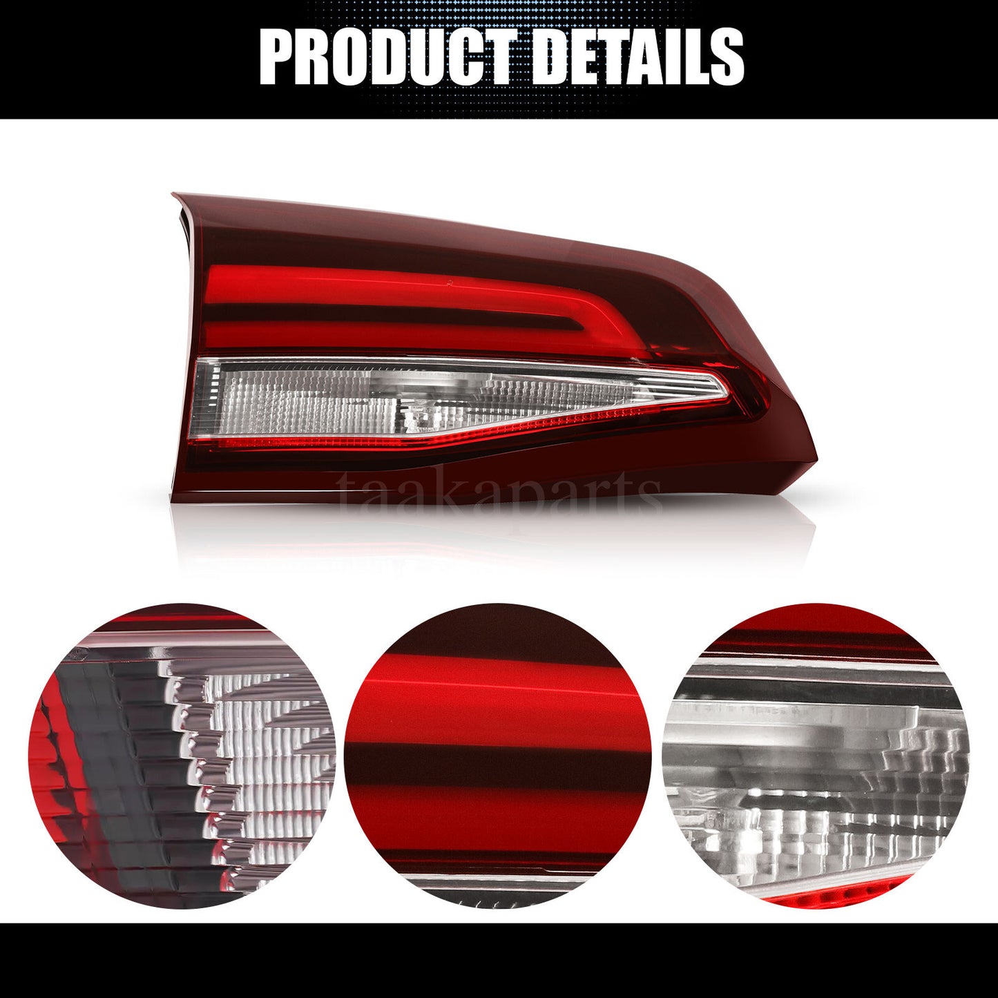New Inner Tail Light for Chevrolet Equinox 2022 2023 Left+Right Side Lamps