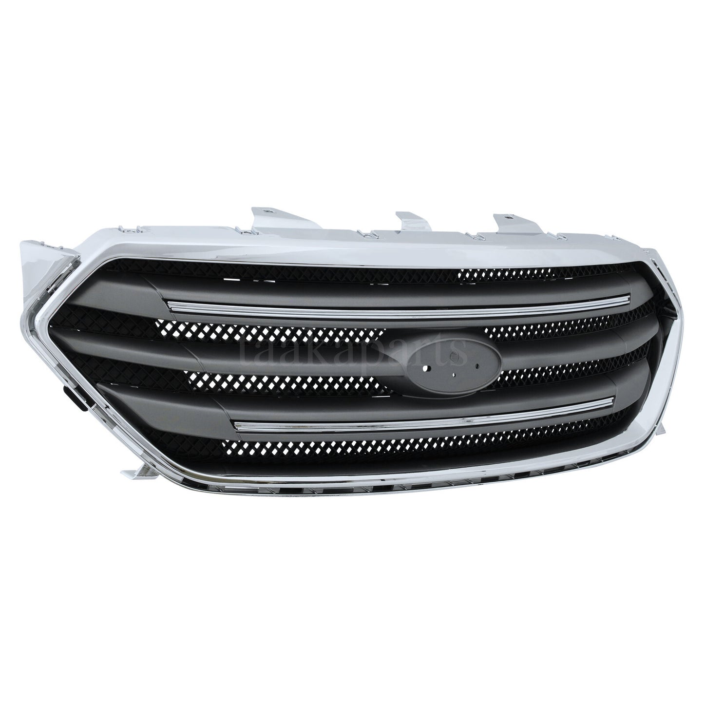 New Front Bumper Cover Primed Upper Lower Grille Kit for 2013 -2019 Ford Taurus