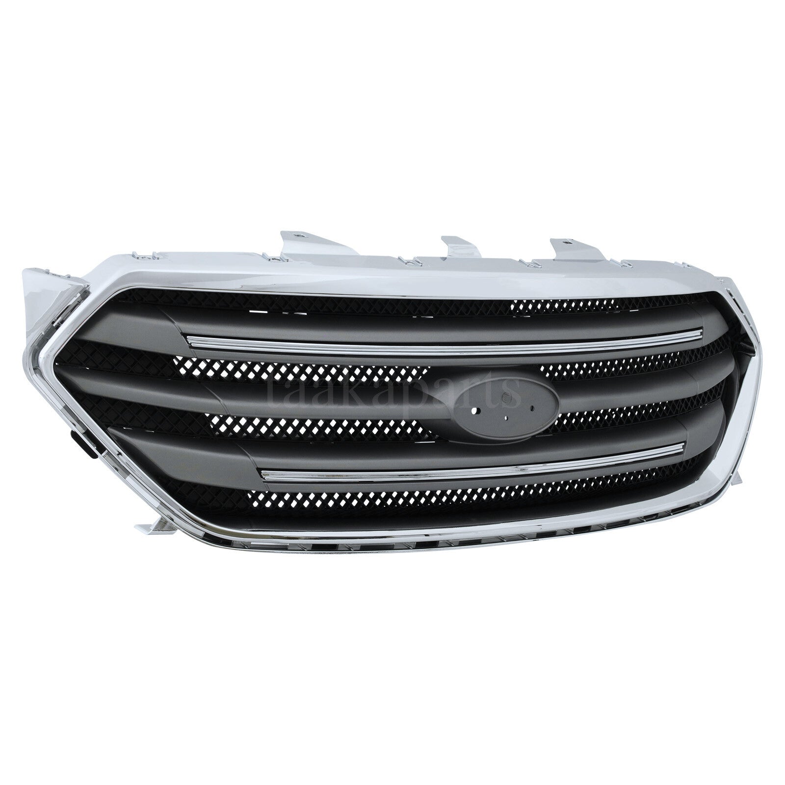 New Front Bumper Cover Primed Upper Lower Grille Kit for 2013 -2019 Ford Taurus