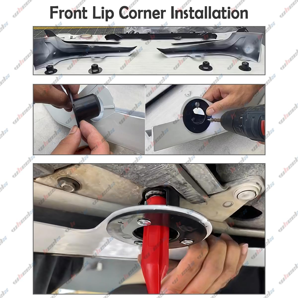 Front Bumper Lip Compatible with 2018-2020 Honda Accord, ACR JDM Style 5Pcs Air Dam Spoiler Splitter Chin Fits for EX EX-L LX SE Sport Touring Hybrid, Protection Body Kit (Platinum White Pearl)