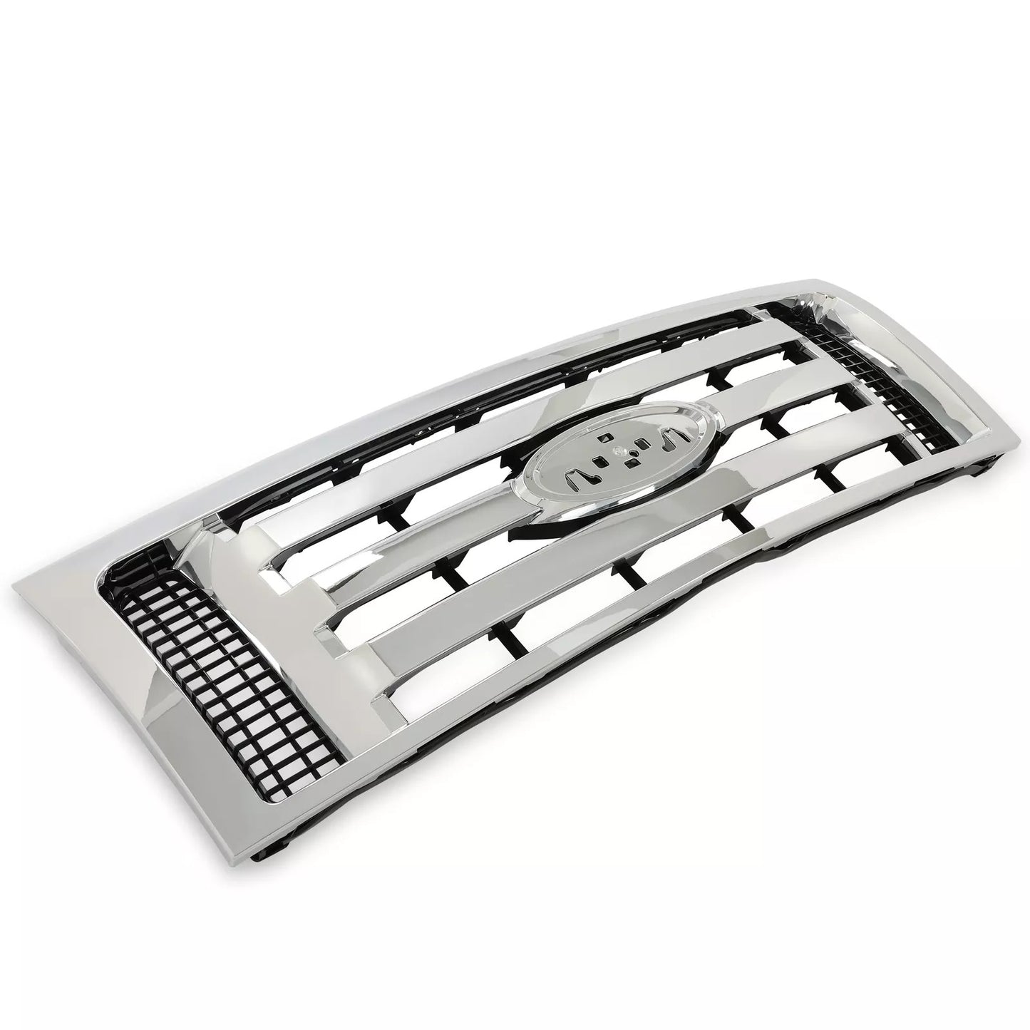 For 2009-2012 13 14 Ford F-150 F150 XLT Grille Grill Front Upper Bumper Chrome