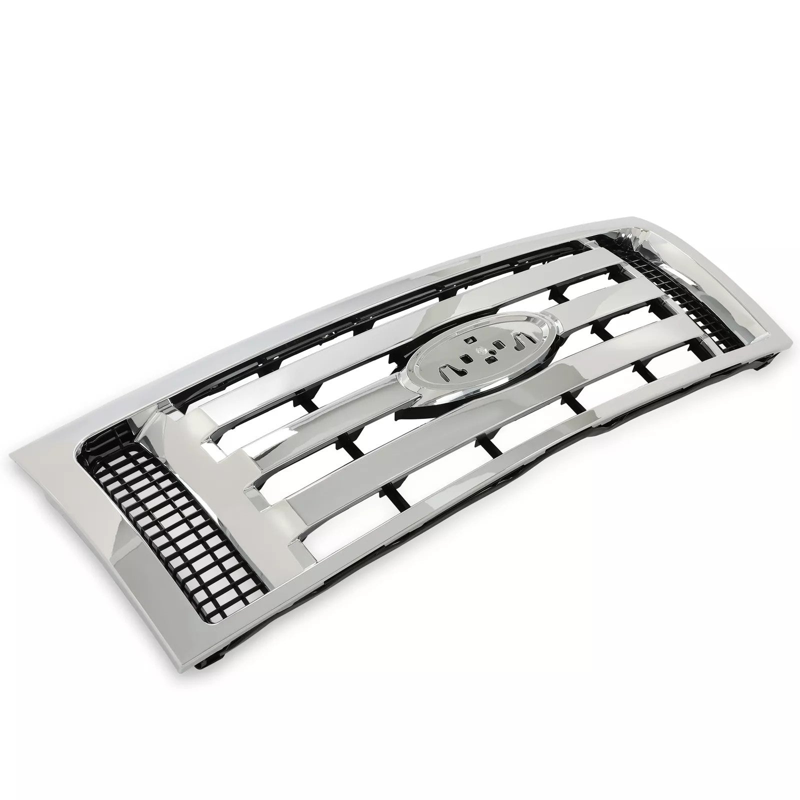 For 2009-2012 13 14 Ford F-150 F150 XLT Grille Grill Front Upper Bumper Chrome