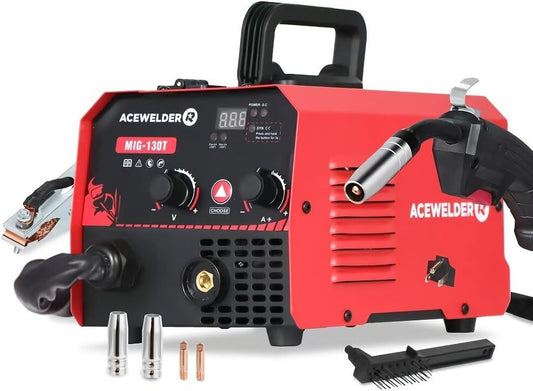 130A Gasless Flux Core MIG Welder Welding Machine 110V Portable IGBT Inverter