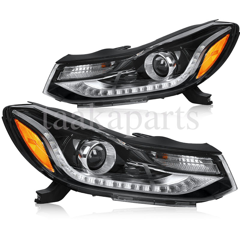 Headlights Headlamps Projector W/ LED DRL for 2017-2022 Chevy Trax Left & Right