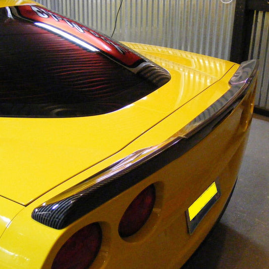 Rear Trunk Wing Spoiler for Corvette C6 Base Z06 ZR1 2005-2013 CARBON STYLE