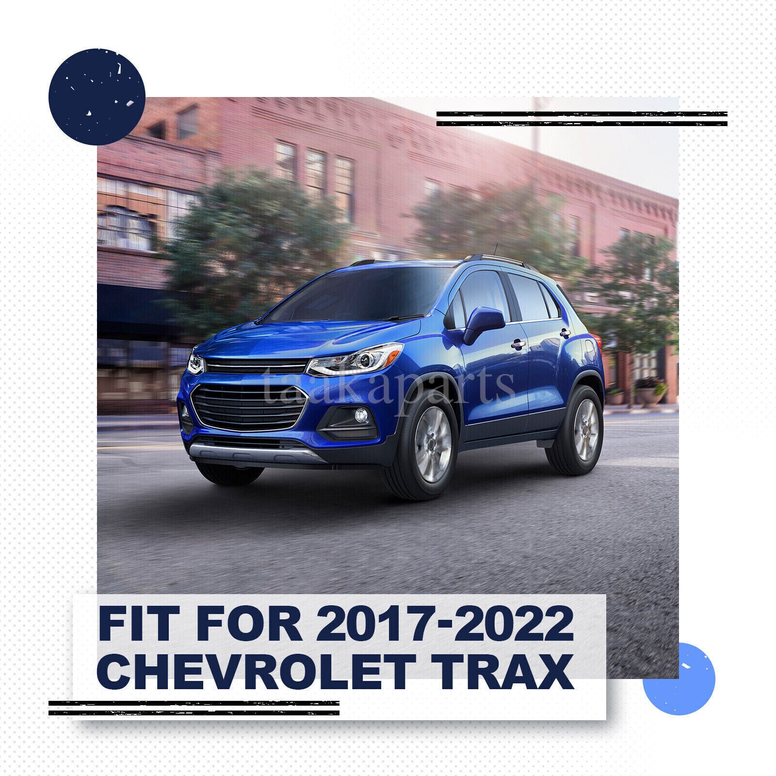 Headlights Headlamps Projector W/ LED DRL for 2017-2022 Chevy Trax Left & Right