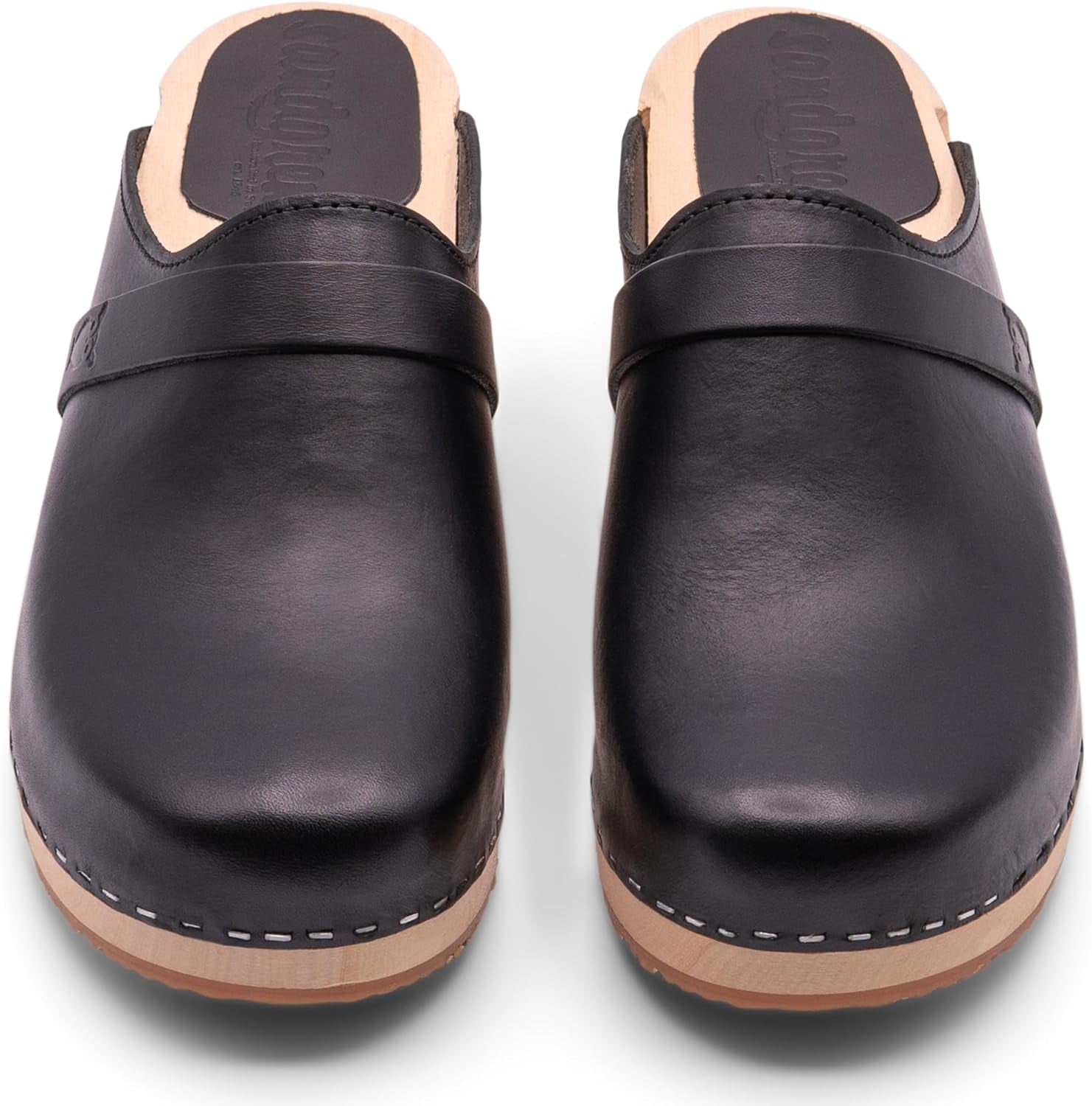 Handmade Swedish Wood Clogs for Men, Low Heel Mule | Malmö