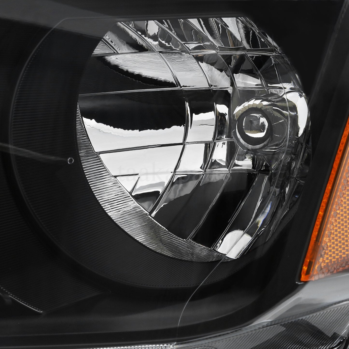 Pair Black Headlights for 2012 2013 2014 2015 Honda Pilot Lamp Light Left&Right