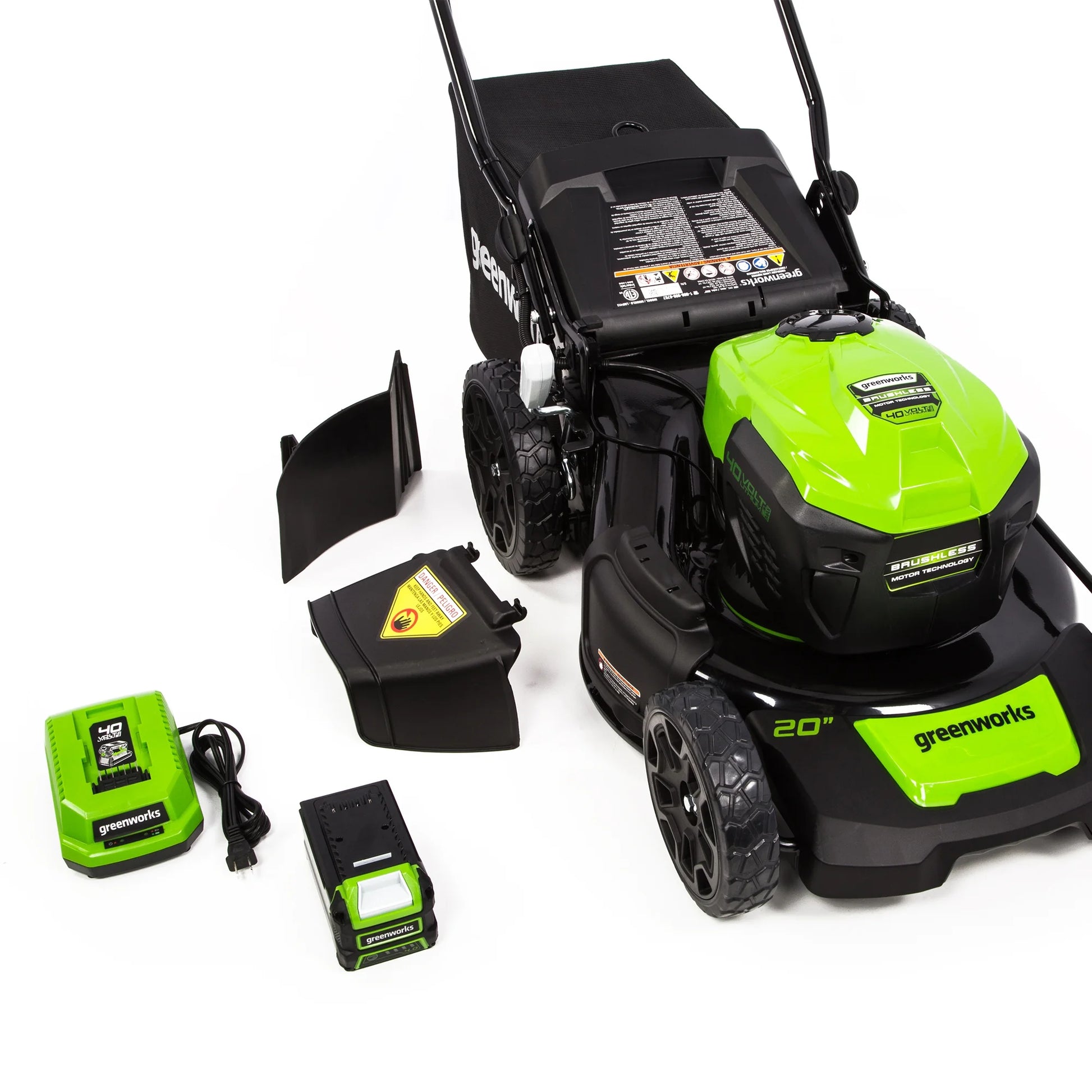 40V 20" Brushless Push Lawn Mower with 4.0 Ah Battery & Quick Charger 2516302VT
