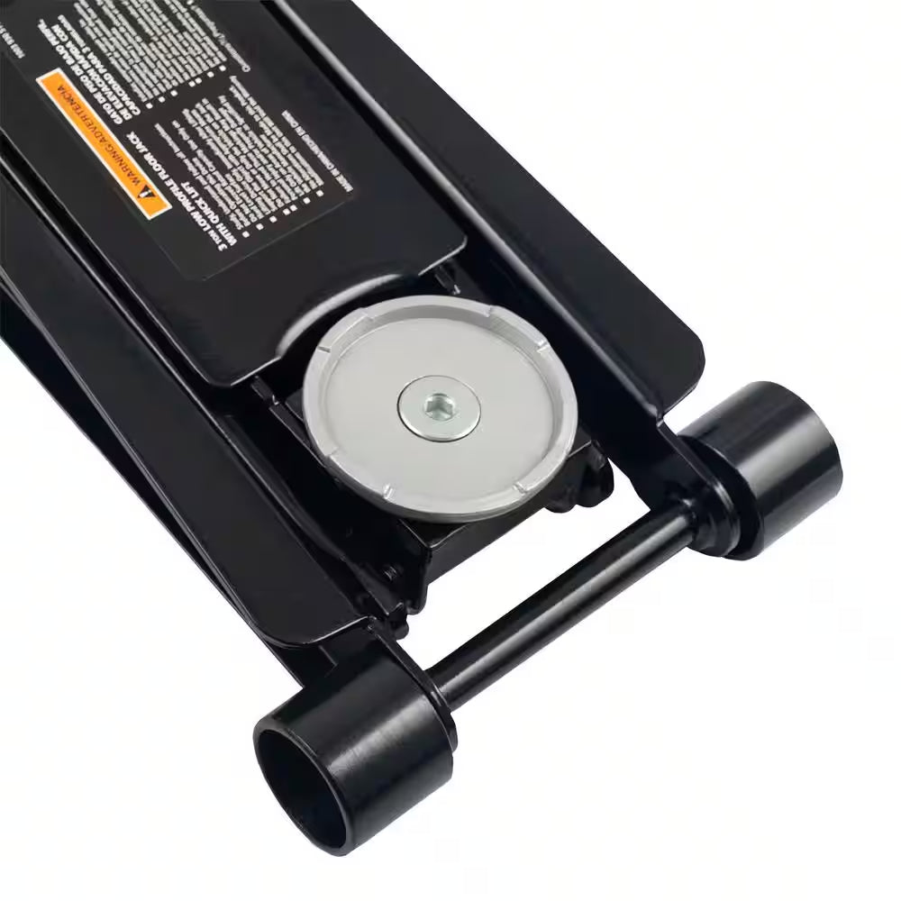 3-Ton Low Profile Floor Jack with Quick Lift with 12 In. 4 Pocket Zippered Tool Bag